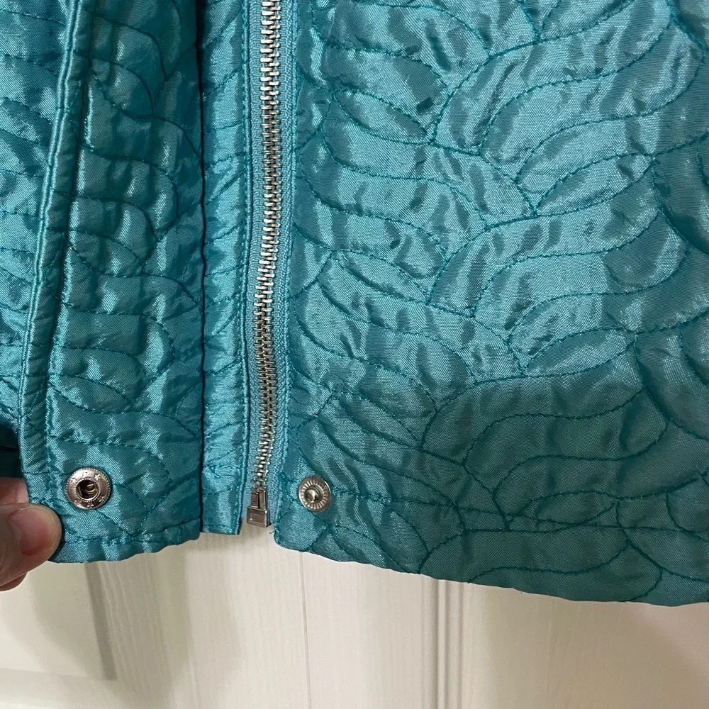 Chico's Teal Quilted Vest